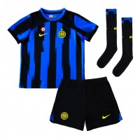 Inter Milan Denzel Dumfries #2 Hjemmedraktsett Barn 2023-24 Kortermet (+ Korte bukser)